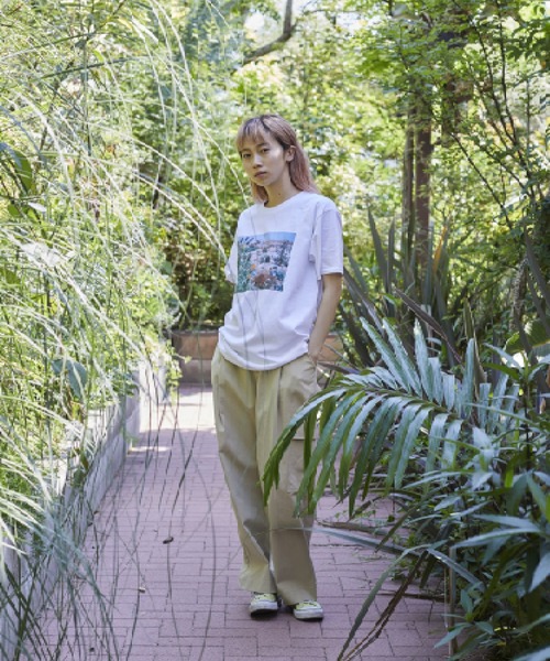 Bonjour Girl（ボンジュールガール）の「Derek Jarman Garden /Garden Tシャツ（Tシャツ/カットソー・レディース・ホワイト/ライトブルー・S/L/M）」の20枚目の写真