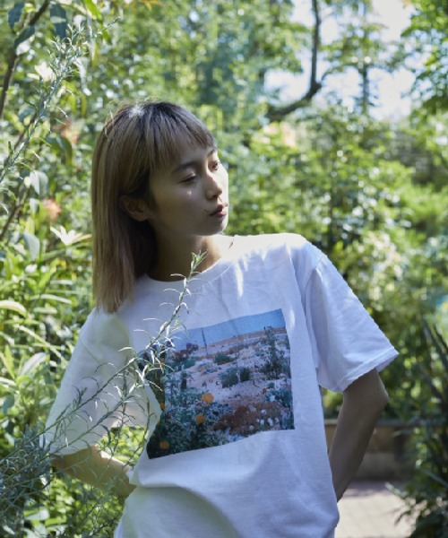 Bonjour Girl（ボンジュールガール）の「Derek Jarman Garden /Garden Tシャツ（Tシャツ/カットソー・レディース・ホワイト/ライトブルー・S/L/M）」の22枚目の写真