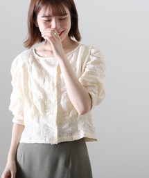Cheek | ストレッチレース前あきブラウス(カーディガン/ボレロ)