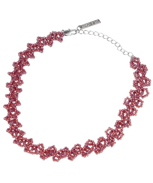 X-girl（エックスガール）の「BEADED CHOKER（チョーカー・レディース・ブラウン/ピンク/ライトパープル・ONE SIZE）」の6枚目の写真