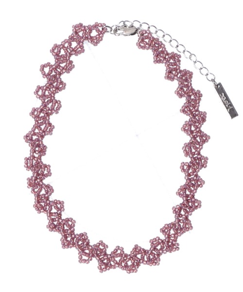 X-girl（エックスガール）の「BEADED CHOKER（チョーカー・レディース・ブラウン/ピンク/ライトパープル・ONE SIZE）」の12枚目の写真