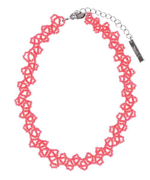 X-girl（エックスガール）の「BEADED CHOKER（チョーカー・レディース・ブラウン/ピンク/ライトパープル・ONE SIZE）」の13枚目の写真