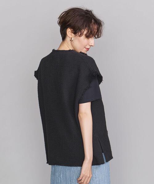 HEAR MY NAME(ヒアマイネーム)の「【別注】<HEAR MY NAME>メキシカン ポンチョ ◆(Tシャツ/カットソー・レディース・オフホワイト/ブラック・FREE)」の5枚目の写真