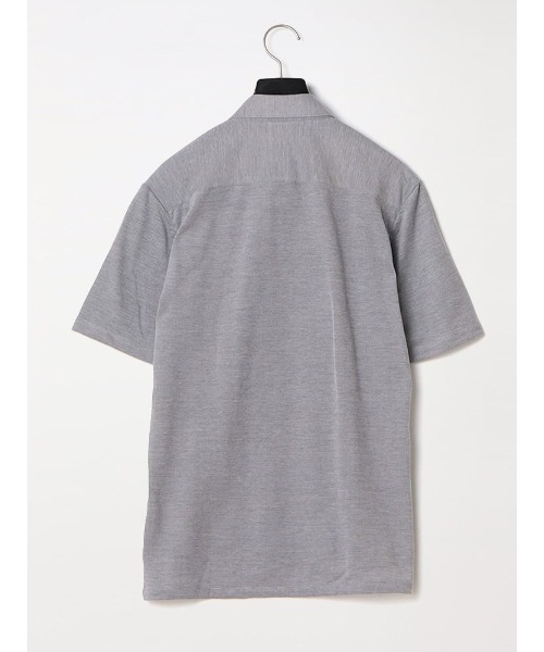 Perfect Suit FActory（パーフェクトスーツファクトリー）の「【接触冷感】ポケット付き　鹿の子ポロシャツ　グレー/サックス/ラベンダー（ポロシャツ・メンズ・サックスブルー/ライトグレー/パープル・S/M/LL/L）」の12枚目の写真