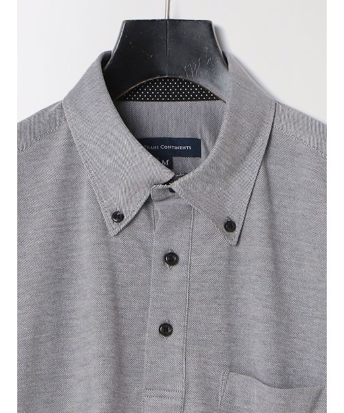 Perfect Suit FActory（パーフェクトスーツファクトリー）の「【接触冷感】ポケット付き　鹿の子ポロシャツ　グレー/サックス/ラベンダー（ポロシャツ・メンズ・サックスブルー/ライトグレー/パープル・S/M/LL/L）」の13枚目の写真