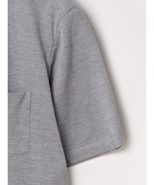 Perfect Suit FActory（パーフェクトスーツファクトリー）の「【接触冷感】ポケット付き　鹿の子ポロシャツ　グレー/サックス/ラベンダー（ポロシャツ・メンズ・サックスブルー/ライトグレー/パープル・S/M/LL/L）」の14枚目の写真