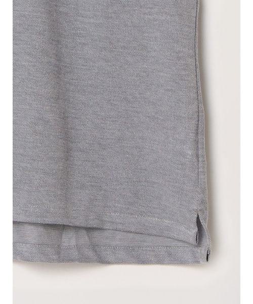 Perfect Suit FActory（パーフェクトスーツファクトリー）の「【接触冷感】ポケット付き　鹿の子ポロシャツ　グレー/サックス/ラベンダー（ポロシャツ・メンズ・サックスブルー/ライトグレー/パープル・S/M/LL/L）」の15枚目の写真