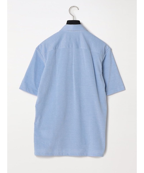 Perfect Suit FActory（パーフェクトスーツファクトリー）の「【接触冷感】ポケット付き　鹿の子ポロシャツ　グレー/サックス/ラベンダー（ポロシャツ・メンズ・サックスブルー/ライトグレー/パープル・S/M/LL/L）」の17枚目の写真