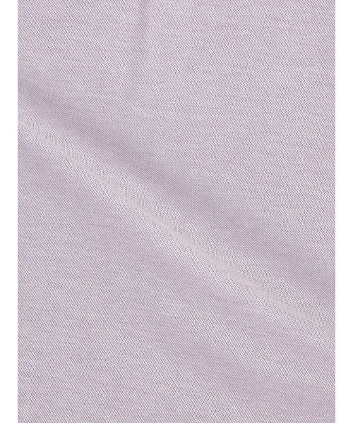 Perfect Suit FActory（パーフェクトスーツファクトリー）の「【接触冷感】ポケット付き　鹿の子ポロシャツ　グレー/サックス/ラベンダー（ポロシャツ・メンズ・サックスブルー/ライトグレー/パープル・S/M/LL/L）」の21枚目の写真