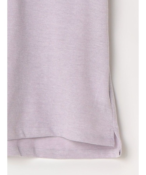 Perfect Suit FActory（パーフェクトスーツファクトリー）の「【接触冷感】ポケット付き　鹿の子ポロシャツ　グレー/サックス/ラベンダー（ポロシャツ・メンズ・サックスブルー/ライトグレー/パープル・S/M/LL/L）」の6枚目の写真