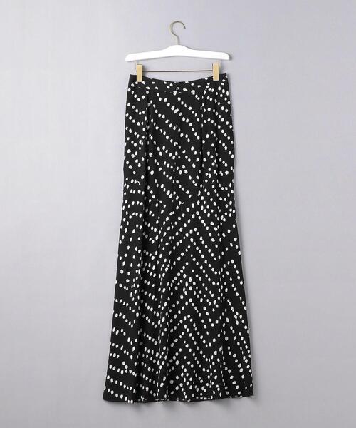 DIANE von FURSTENBERG（ダイアンフォンファステンバーグ）の「＜DIANE von FURSTENBERG（ダイアン フォン ファステンバーグ）＞DEFORM DOT プリント マキシスカート ■■■（スカート・レディース・ブラック・2/4）」の2枚目の写真
