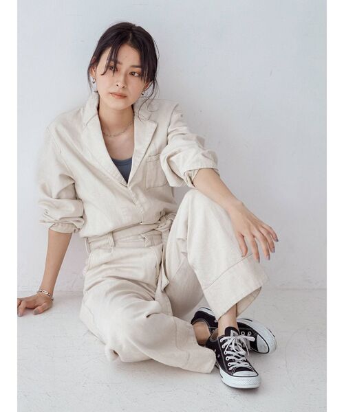 Ungrid（アングリッド）の「【10周年限定】オーガニックコットン混デニムコンビネゾン（つなぎ/オールインワン・レディース・アイボリー/インディゴブルー・SMALL/MEDIUM）」の17枚目の写真