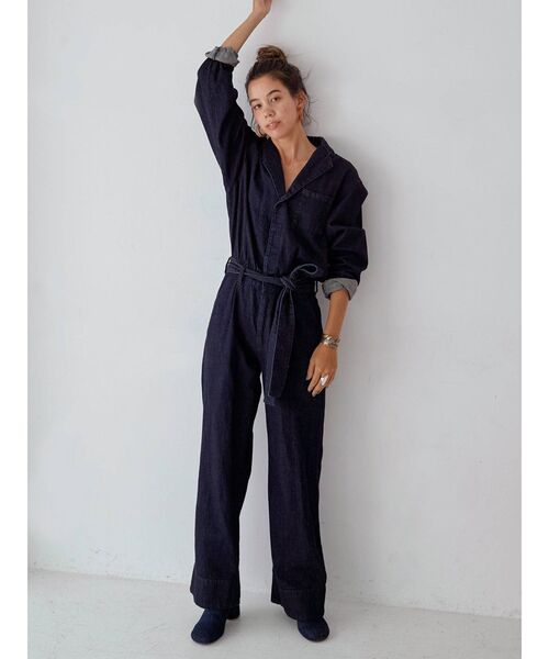 Ungrid（アングリッド）の「【10周年限定】オーガニックコットン混デニムコンビネゾン（つなぎ/オールインワン・レディース・アイボリー/インディゴブルー・SMALL/MEDIUM）」の21枚目の写真