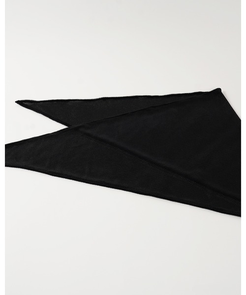 La Maison de Lyllis(メゾンドリリス)の「SANKAKU サンカク / La Maison de Lyllis 2214006 メゾンドリリス(ストール/ショール・レディース・ブラック/サンドベージュ・FREE)」の8枚目の写真