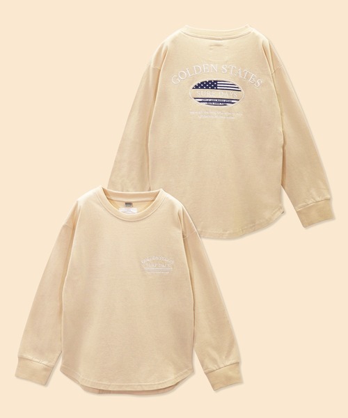 UNDERWRAPS（アンダーラップス）の「【KID'S】バリエーション刺繍ロンT (M3)（Tシャツ/カットソー・キッズ・ホワイト/ブラック/パープル/イエロー/グリーン/ホワイト系その他2/ブラック系その他2/グリーン系その他2/カーキ/ベージュ/チャコールグレー・120/130/140/150/160）」の11枚目の写真