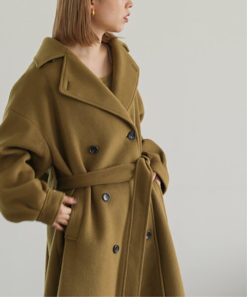 RAY CASSIN（レイカズン）の「アソートボリュームステンカラーコート（ステンカラーコート・レディース・カーキ/モカ/オレンジ系・FREE）」の3枚目の写真