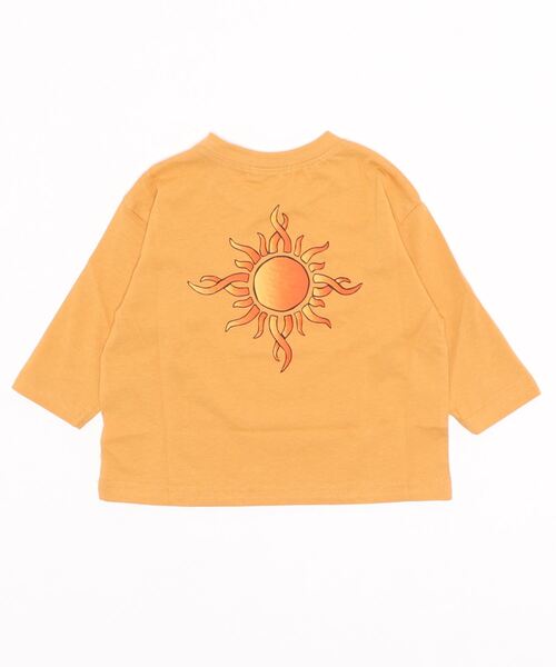 Life Support Products(ライフサポートプロダクツ)の「バックプリントロンT(80~150cm)(Tシャツ/カットソー・キッズ・ブラック/ベージュ/オフホワイト/グリーン/マスタード・90/100/110/120/80/130/95/140/150)」の16枚目の写真