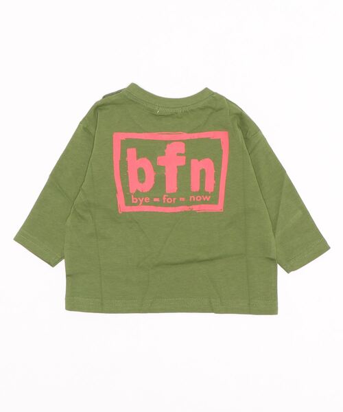 Life Support Products(ライフサポートプロダクツ)の「バックプリントロンT(80~150cm)(Tシャツ/カットソー・キッズ・ブラック/ベージュ/オフホワイト/グリーン/マスタード・90/100/110/120/80/130/95/140/150)」の11枚目の写真