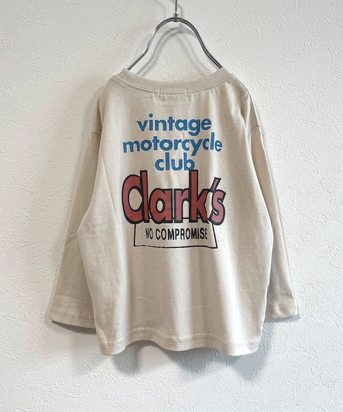 Life Support Products(ライフサポートプロダクツ)の「バックプリントロンT(80~150cm)(Tシャツ/カットソー・キッズ・ブラック/ベージュ/オフホワイト/グリーン/マスタード・90/100/110/120/80/130/95/140/150)」の3枚目の写真