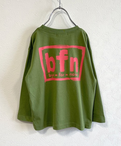 Life Support Products(ライフサポートプロダクツ)の「バックプリントロンT(80~150cm)(Tシャツ/カットソー・キッズ・ブラック/ベージュ/オフホワイト/グリーン/マスタード・90/100/110/120/80/130/95/140/150)」の4枚目の写真