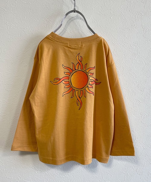 Life Support Products(ライフサポートプロダクツ)の「バックプリントロンT(80~150cm)(Tシャツ/カットソー・キッズ・ブラック/ベージュ/オフホワイト/グリーン/マスタード・90/100/110/120/80/130/95/140/150)」の5枚目の写真