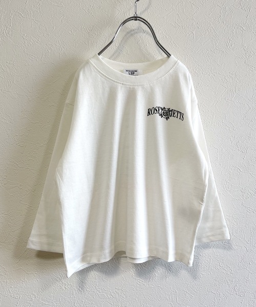 Life Support Products(ライフサポートプロダクツ)の「バックプリントロンT(80~150cm)(Tシャツ/カットソー・キッズ・ブラック/ベージュ/オフホワイト/グリーン/マスタード・90/100/110/120/80/130/95/140/150)」の17枚目の写真