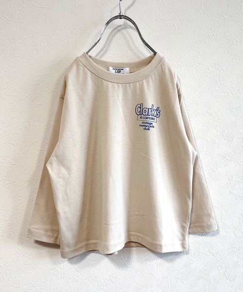 Life Support Products(ライフサポートプロダクツ)の「バックプリントロンT(80~150cm)(Tシャツ/カットソー・キッズ・ブラック/ベージュ/オフホワイト/グリーン/マスタード・90/100/110/120/80/130/95/140/150)」の12枚目の写真