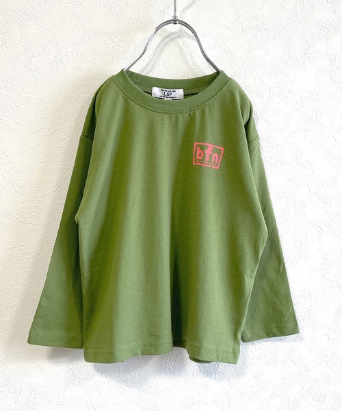 Life Support Products(ライフサポートプロダクツ)の「バックプリントロンT(80~150cm)(Tシャツ/カットソー・キッズ・ブラック/ベージュ/オフホワイト/グリーン/マスタード・90/100/110/120/80/130/95/140/150)」の22枚目の写真