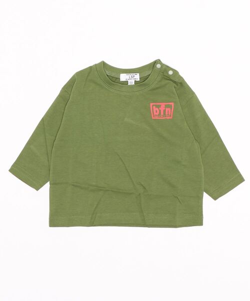 Life Support Products(ライフサポートプロダクツ)の「バックプリントロンT(80~150cm)(Tシャツ/カットソー・キッズ・ブラック/ベージュ/オフホワイト/グリーン/マスタード・90/100/110/120/80/130/95/140/150)」の19枚目の写真