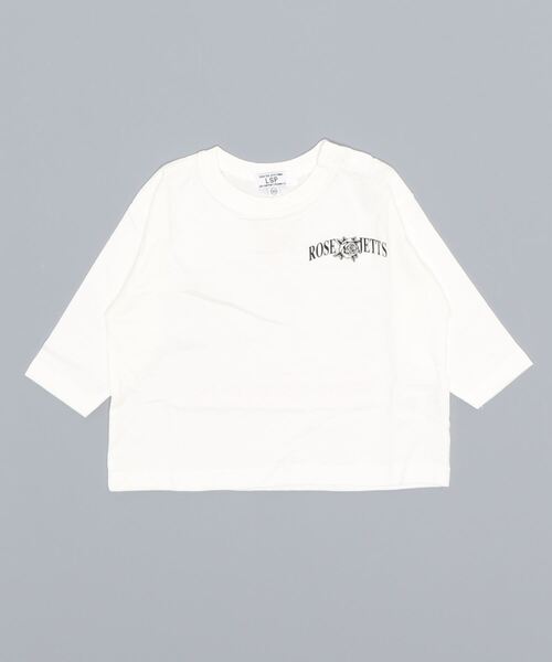 Life Support Products(ライフサポートプロダクツ)の「バックプリントロンT(80~150cm)(Tシャツ/カットソー・キッズ・ブラック/ベージュ/オフホワイト/グリーン/マスタード・90/100/110/120/80/130/95/140/150)」の7枚目の写真