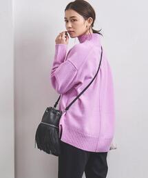 UNITED ARROWS | ＜UNITED ARROWS＞W/CA スリット ハイネック ニット W †(ニット/セーター)
