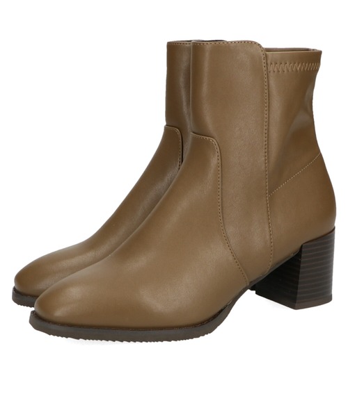 ORiental TRaffic（オリエンタルトラフィック）の「チャンキーヒールミドルブーツ/11408（ブーツ・レディース・ブラック/ベージュ/グレー・LL/3L/SS/S/M/L）」の11枚目の写真