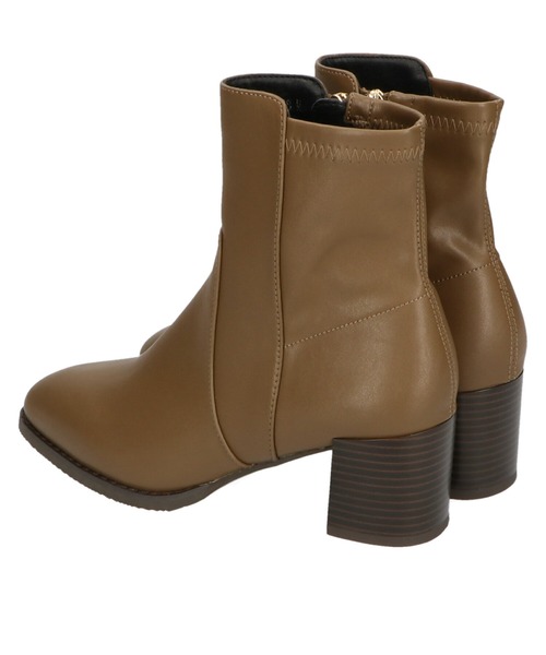 ORiental TRaffic（オリエンタルトラフィック）の「チャンキーヒールミドルブーツ/11408（ブーツ・レディース・ブラック/ベージュ/グレー・LL/3L/SS/S/M/L）」の14枚目の写真