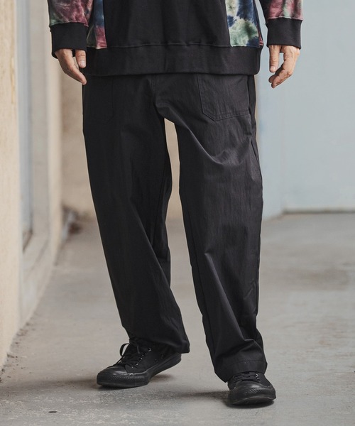 CAMBIO(カンビオ)の「mp9346-綿ナイロンベイカーワイドパンツ(その他パンツ・メンズ・ブラック/オリーブ・S/XL/M/L)」の14枚目の写真