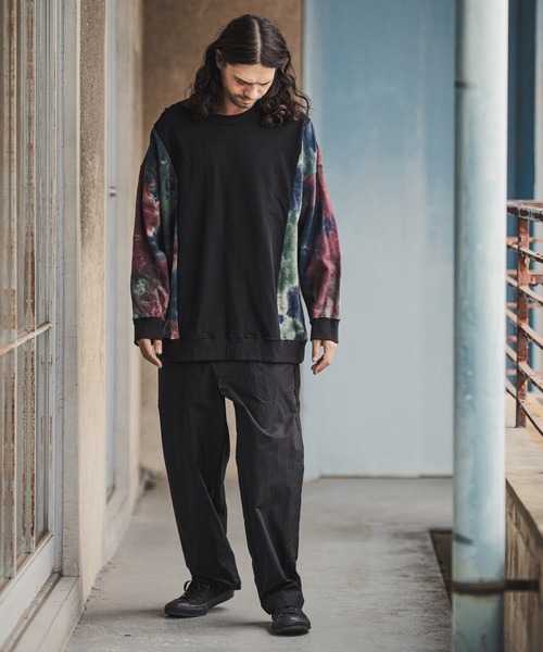 CAMBIO(カンビオ)の「mp9346-綿ナイロンベイカーワイドパンツ(その他パンツ・メンズ・ブラック/オリーブ・S/XL/M/L)」の15枚目の写真