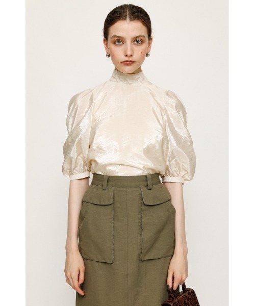 SLY（スライ）の「BACK RIBBON BL/バックリボンブラウス（シャツ/ブラウス・レディース・ブラウン/ベージュ・FREE）」の12枚目の写真