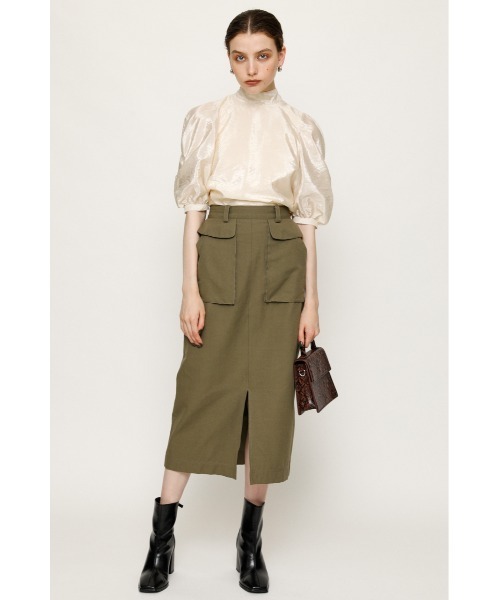 SLY（スライ）の「BACK RIBBON BL/バックリボンブラウス（シャツ/ブラウス・レディース・ブラウン/ベージュ・FREE）」の14枚目の写真