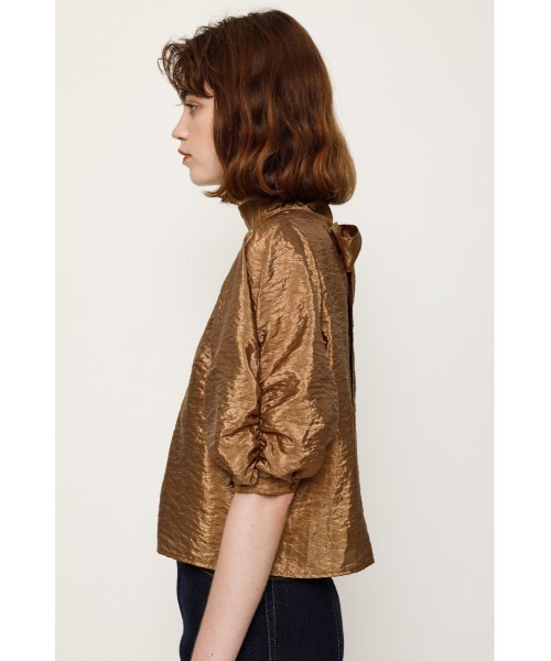 SLY（スライ）の「BACK RIBBON BL/バックリボンブラウス（シャツ/ブラウス・レディース・ブラウン/ベージュ・FREE）」の7枚目の写真