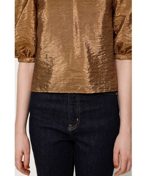 SLY（スライ）の「BACK RIBBON BL/バックリボンブラウス（シャツ/ブラウス・レディース・ブラウン/ベージュ・FREE）」の4枚目の写真