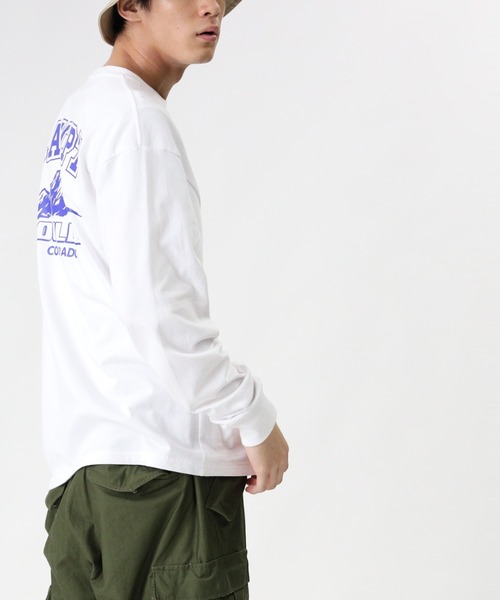 CAMP7(キャンプセブン)の「【CAMP7】バックロゴロンT(Tシャツ/カットソー・メンズ・パープル/ホワイト/ブラック・M/L/S/XL)」の11枚目の写真