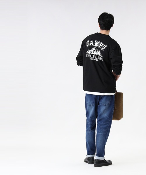 CAMP7(キャンプセブン)の「【CAMP7】バックロゴロンT(Tシャツ/カットソー・メンズ・パープル/ホワイト/ブラック・M/L/S/XL)」の14枚目の写真
