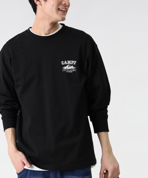 CAMP7(キャンプセブン)の「【CAMP7】バックロゴロンT(Tシャツ/カットソー・メンズ・パープル/ホワイト/ブラック・M/L/S/XL)」の17枚目の写真