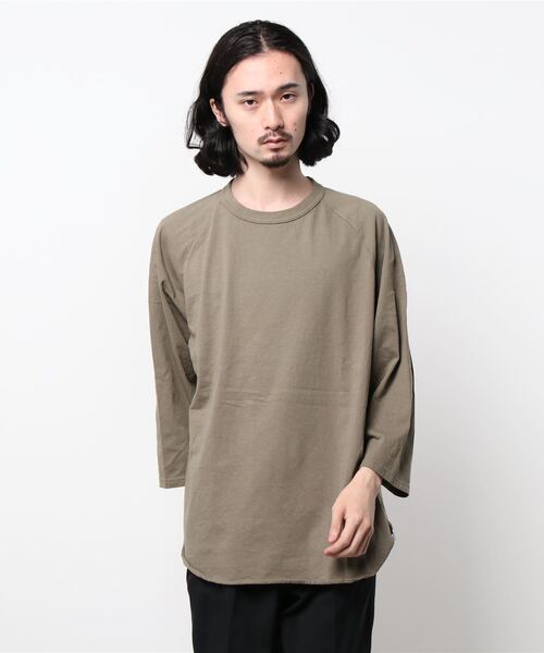 WALLA WALLA SPORT（ワラワラスポーツ）の「WALLA WALLA SPORT/ワラワラスポーツ　3/4 BASEBALL TEE　3/4ベースボールティー（Tシャツ/カットソー・メンズ・ホワイト/ブラック/カーキ/グリーン/ネイビー・XX-LARGE）」の3枚目の写真