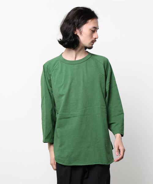WALLA WALLA SPORT（ワラワラスポーツ）の「WALLA WALLA SPORT/ワラワラスポーツ　3/4 BASEBALL TEE　3/4ベースボールティー（Tシャツ/カットソー・メンズ・ホワイト/ブラック/カーキ/グリーン/ネイビー・XX-LARGE）」の4枚目の写真