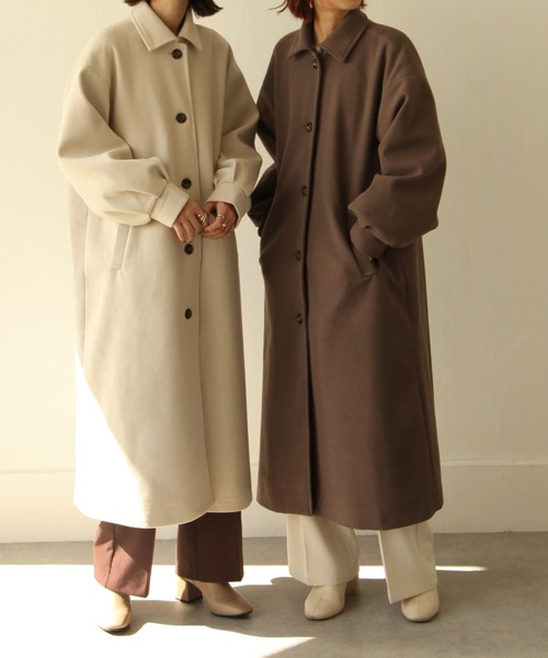 AROUND FLAVA コート ジャケット wool oversized gown coat