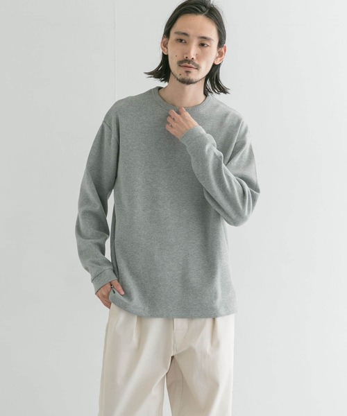 URBAN RESEARCH（アーバンリサーチ）の「度詰めワッフルクルーネック（Tシャツ/カットソー・メンズ・ホワイト/グレー/オートミール・SMALL/MEDIUM/LARGE）」の11枚目の写真