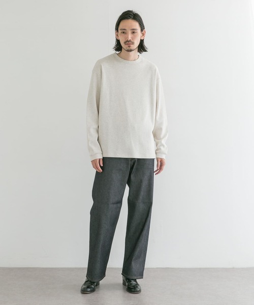 URBAN RESEARCH（アーバンリサーチ）の「度詰めワッフルクルーネック（Tシャツ/カットソー・メンズ・ホワイト/グレー/オートミール・SMALL/MEDIUM/LARGE）」の19枚目の写真