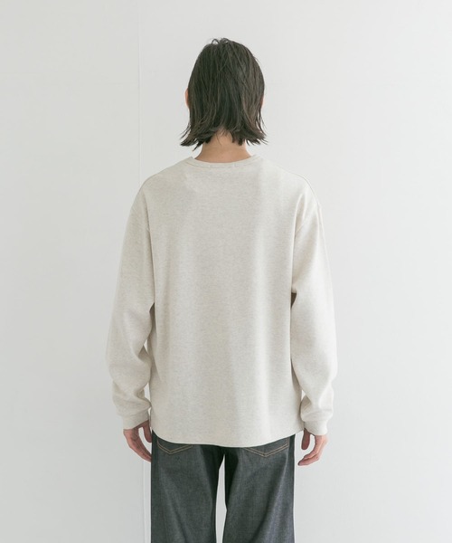 URBAN RESEARCH（アーバンリサーチ）の「度詰めワッフルクルーネック（Tシャツ/カットソー・メンズ・ホワイト/グレー/オートミール・SMALL/MEDIUM/LARGE）」の8枚目の写真