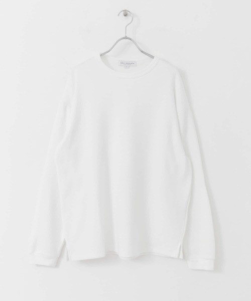 URBAN RESEARCH（アーバンリサーチ）の「度詰めワッフルクルーネック（Tシャツ/カットソー・メンズ・ホワイト/グレー/オートミール・SMALL/MEDIUM/LARGE）」の14枚目の写真