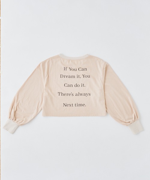 Chico（チコ）の「ショート丈刺繍ロゴロンT（Tシャツ/カットソー・レディース・ブラウン/ブラック/ライトベージュ/ホワイト・FREE）」の15枚目の写真